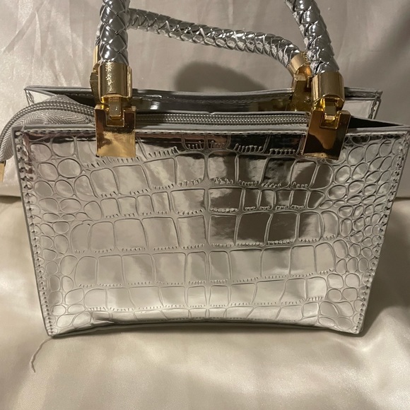 Silver Shoulder & Crossbody mini bag - Picture 1 of 7